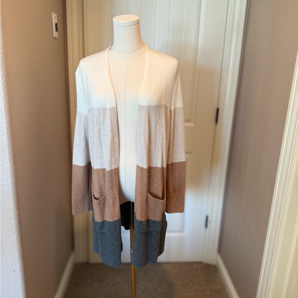 Madewell Kent Color Blocked Cardigan